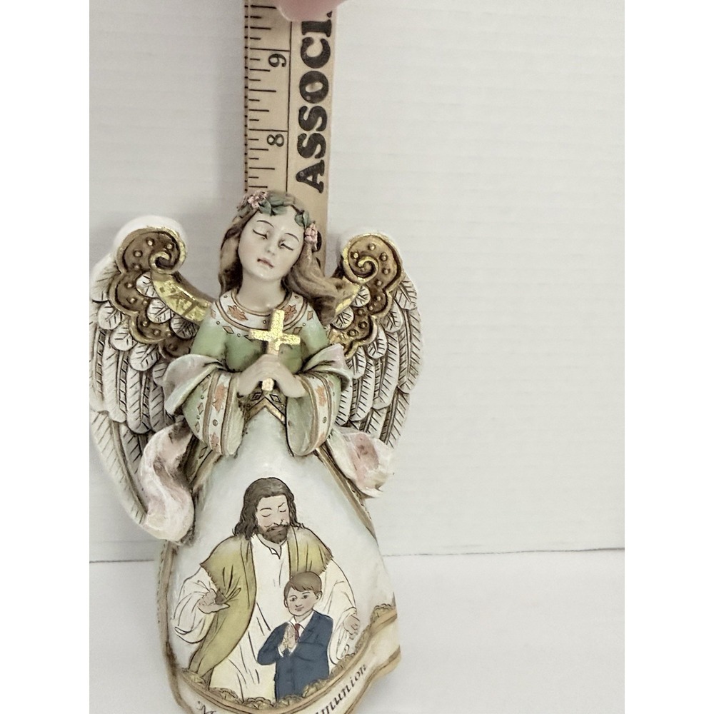 Jim Shore Heartwood Creek Angel Figurine 7.5" My First Communion BOY  Jesus RET. - Picture 6 of 9
